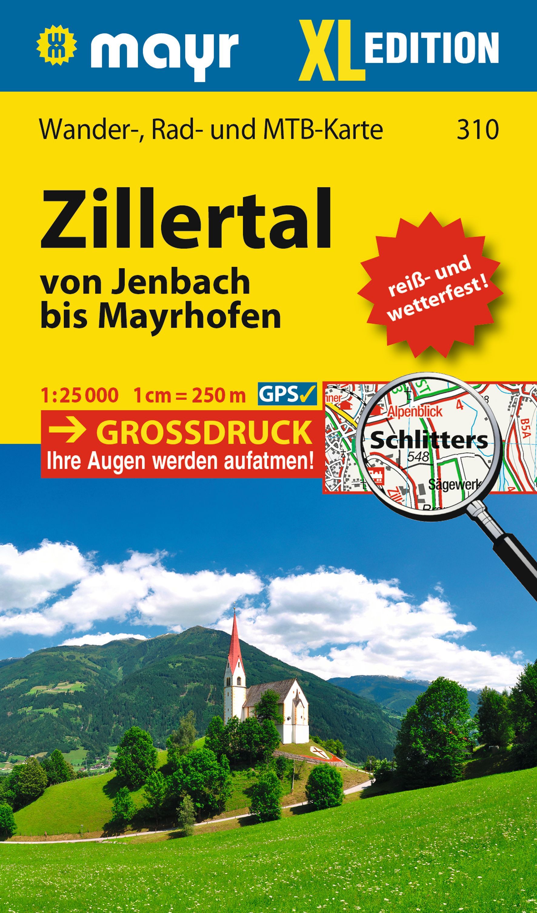 Online bestellen: Wandelkaart 310 XL Zillertal | Mayr