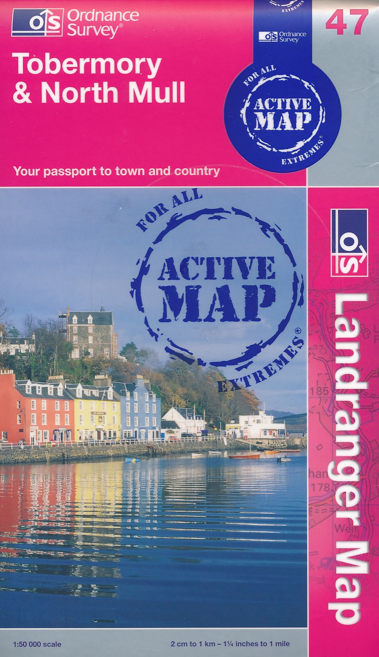 Online bestellen: Wandelkaart 047 Landranger Active Tobermory & North Mull Active | Ordnance Survey