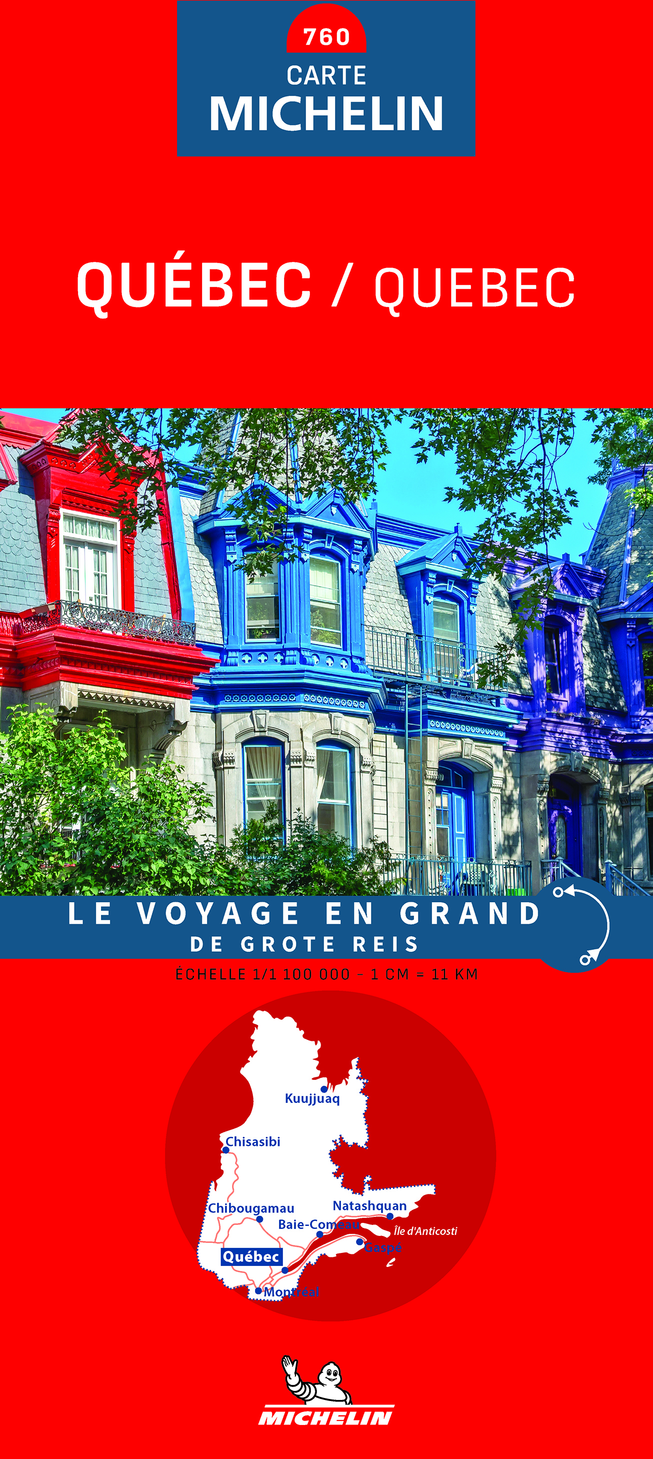 Wegenkaart - landkaart 760 Quebec | Michelin