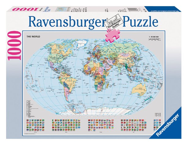 Legpuzzel van de Wereld 1000 stukjes | Ravensburger
