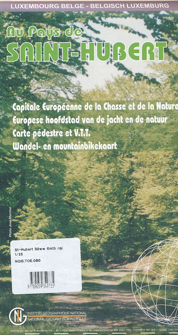 Online bestellen: Wandelkaart - Fietskaart 80 Saint Hubert en omgeving | NGI - Nationaal Geografisch Instituut