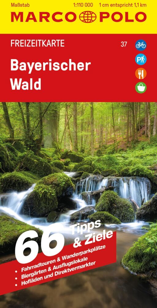Online bestellen: Wegenkaart - landkaart 37 Marco Polo Freizeitkarte Bayerische Wald | MairDumont