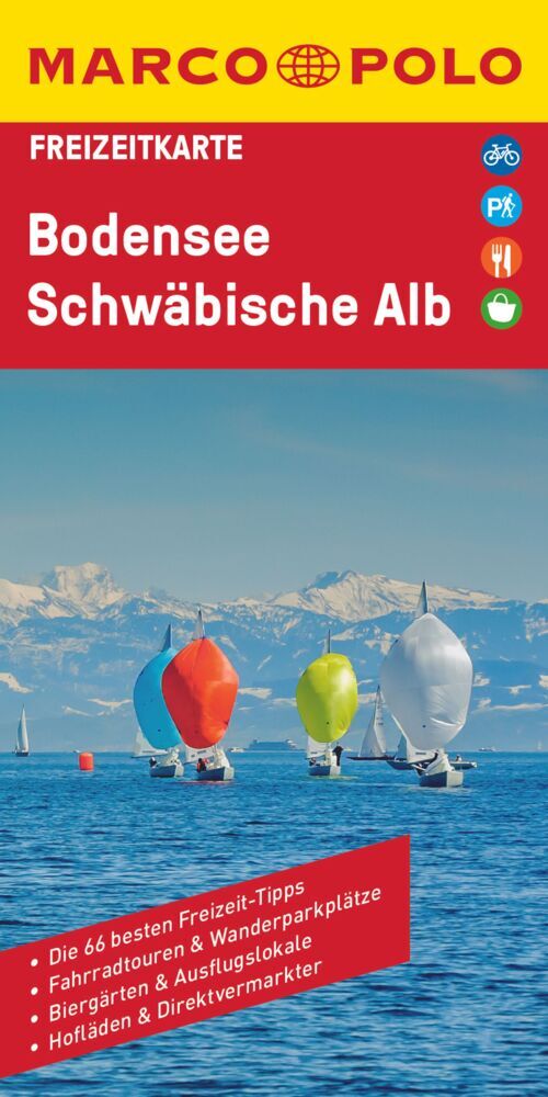 Online bestellen: Wegenkaart - landkaart 41 Marco Polo Freizeitkarte Bodensee, Schwäbische Alb | MairDumont