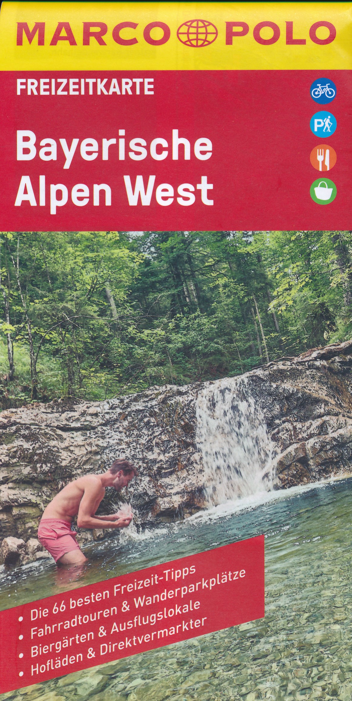 Online bestellen: Wegenkaart - landkaart 45 Marco Polo Freizeitkarte Bayerische Alpen west | MairDumont