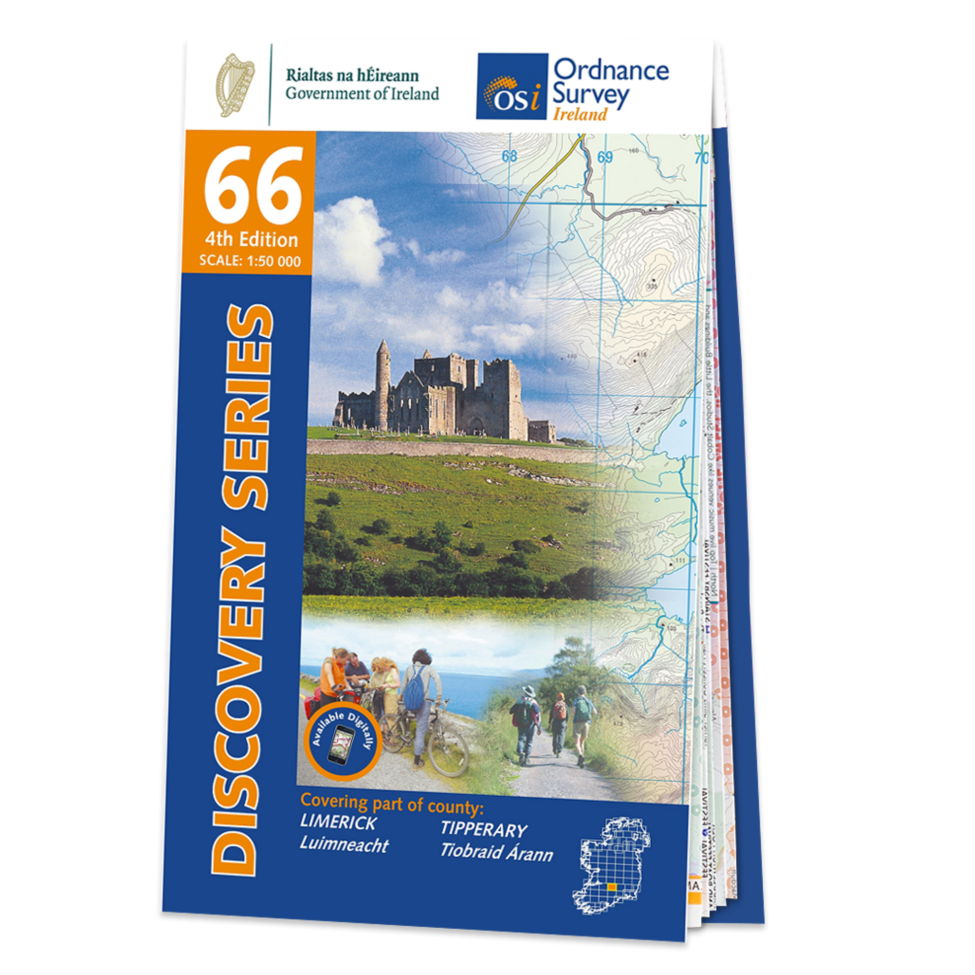 Topografische kaart - Wandelkaart 66 Discovery Tipperary, Limerick | O