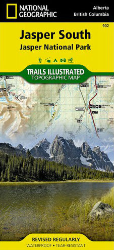 Online bestellen: Wandelkaart - Wegenkaart - landkaart 902 Jasper South National Park | National Geographic