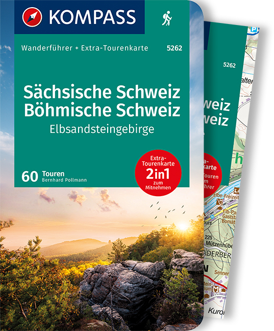 Online bestellen: Wandelgids 5262 Wanderführer Sächsische Schweiz Böhmische Schweiz | Kompass