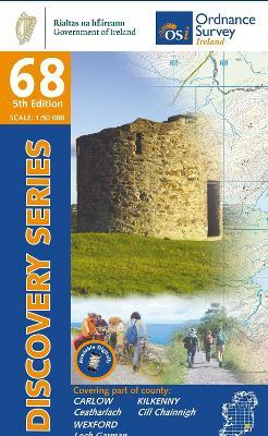 Topografische kaart – Wandelkaart 68 Discovery Carlow, Kilkenny, Wexford | Ordnance Survey Ireland