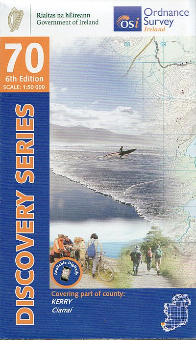 Topografische kaart - Wandelkaart 70 Discovery Kerry | Ordnance Survey