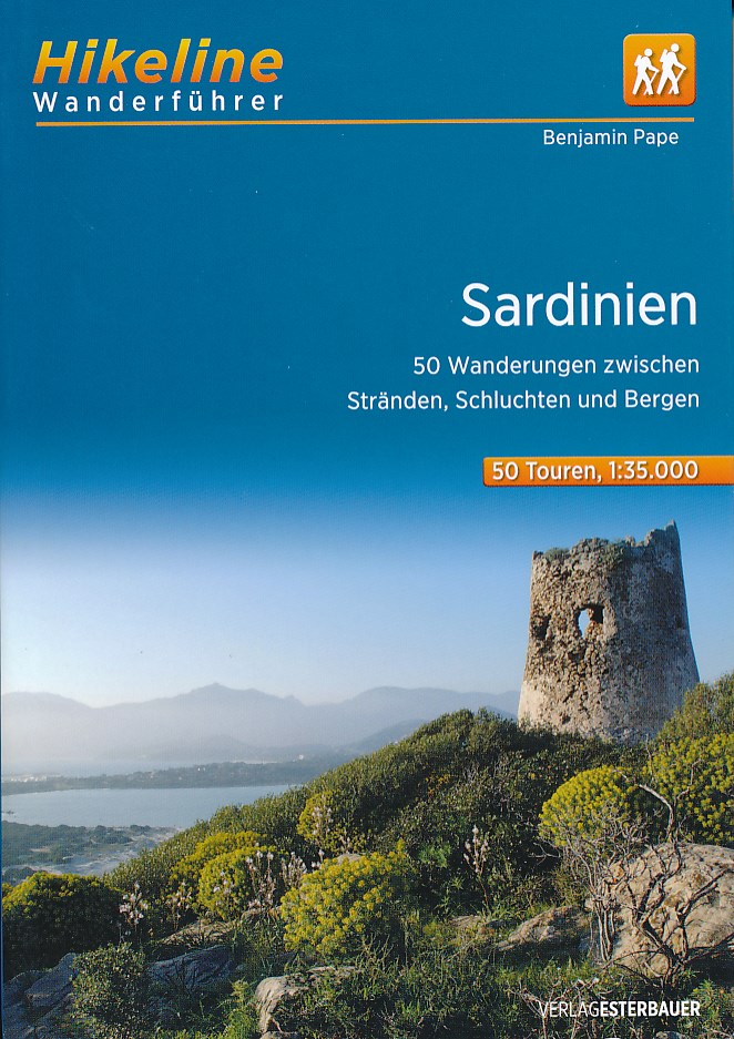 Online bestellen: Wandelgids Hikeline Sardinië - Sardinien | Esterbauer