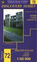 Wandelkaart Ierland 72 Kerry, Cork, Limerick discovery | Ordnance Survey | 