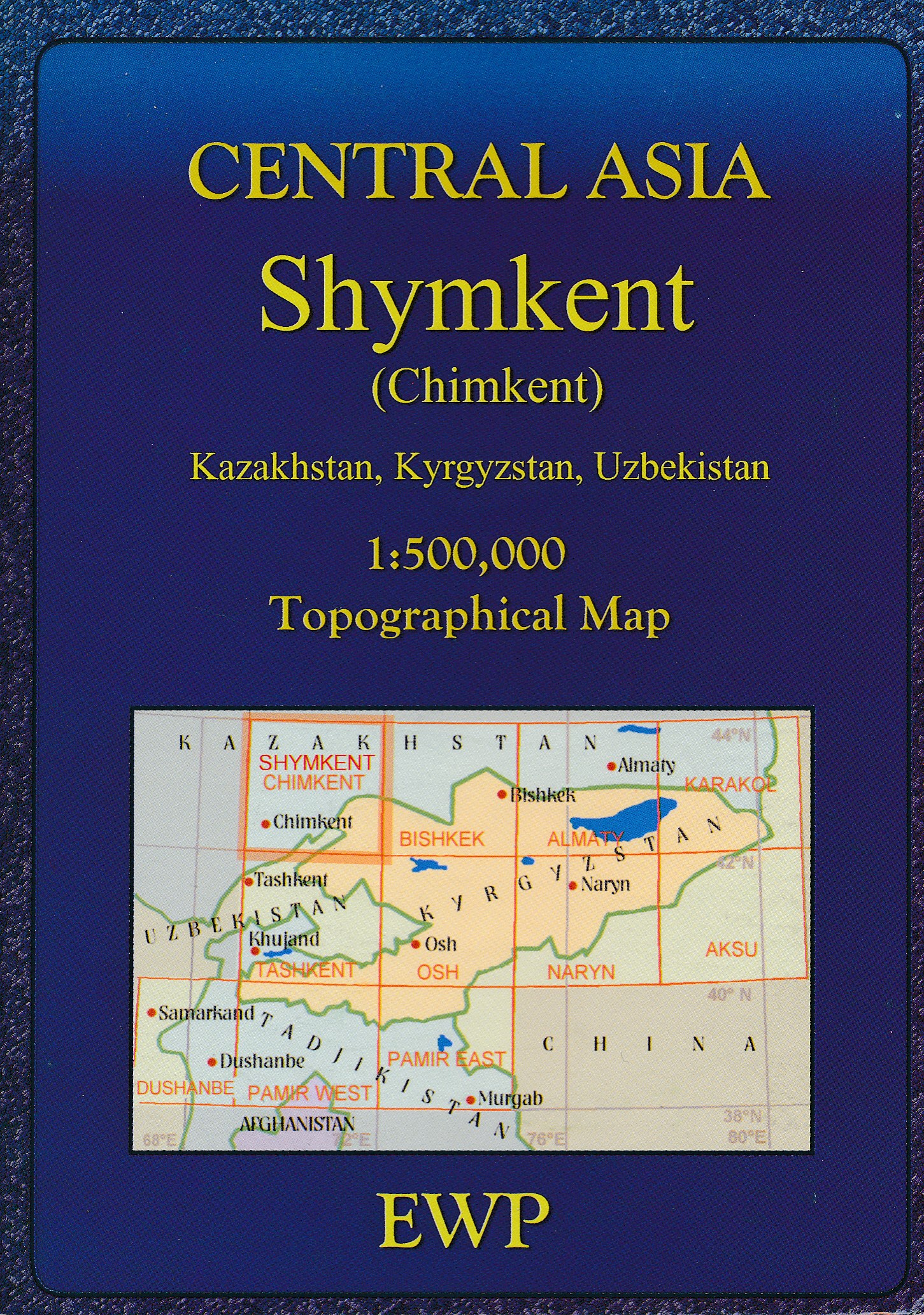 Online bestellen: Wegenkaart - landkaart - Topografische kaart Topomaps Shymkent | EWP