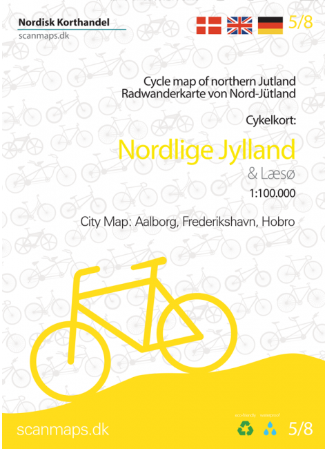 Online bestellen: Fietskaart 5 Nordlige Jylland - Noordelijk Jutland | Scanmaps