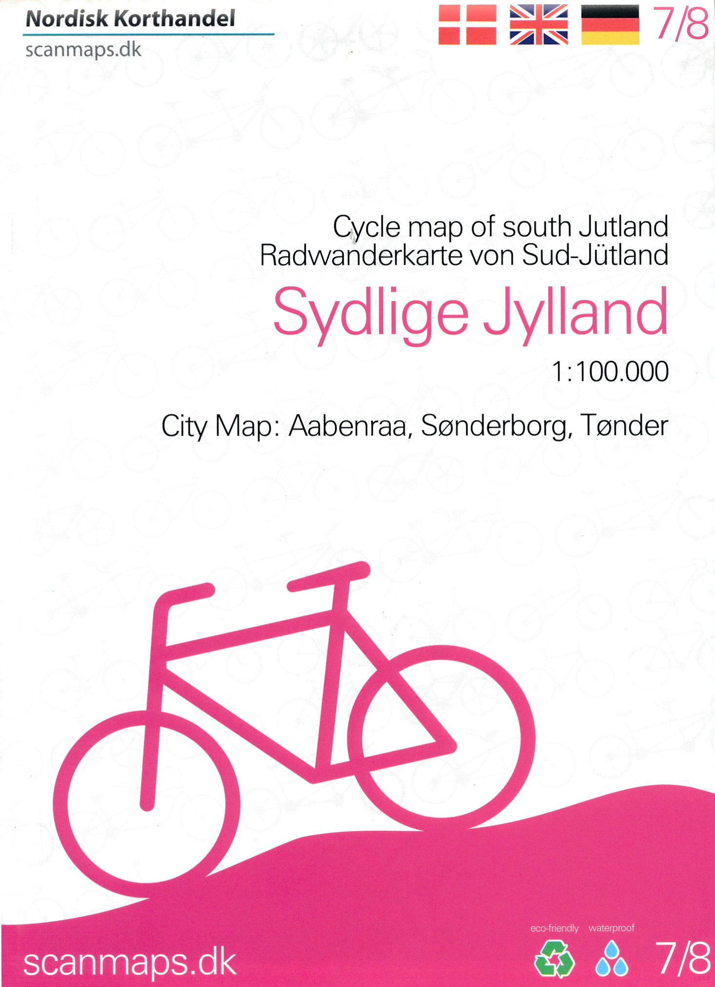 Online bestellen: Fietskaart 7 Sydlige Jylland - Zuid Jutland (Denemarken) | Scanmaps