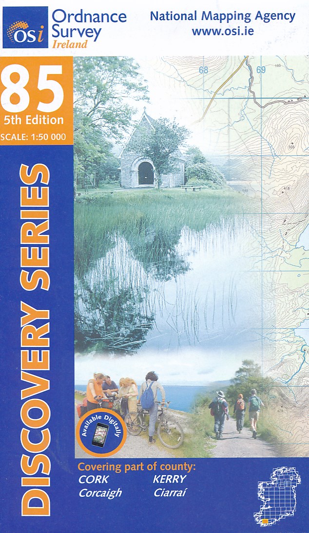 Online bestellen: Topografische kaart - Wandelkaart 85 Discovery Cork (Bantry) , Kerry | Ordnance Survey Ireland