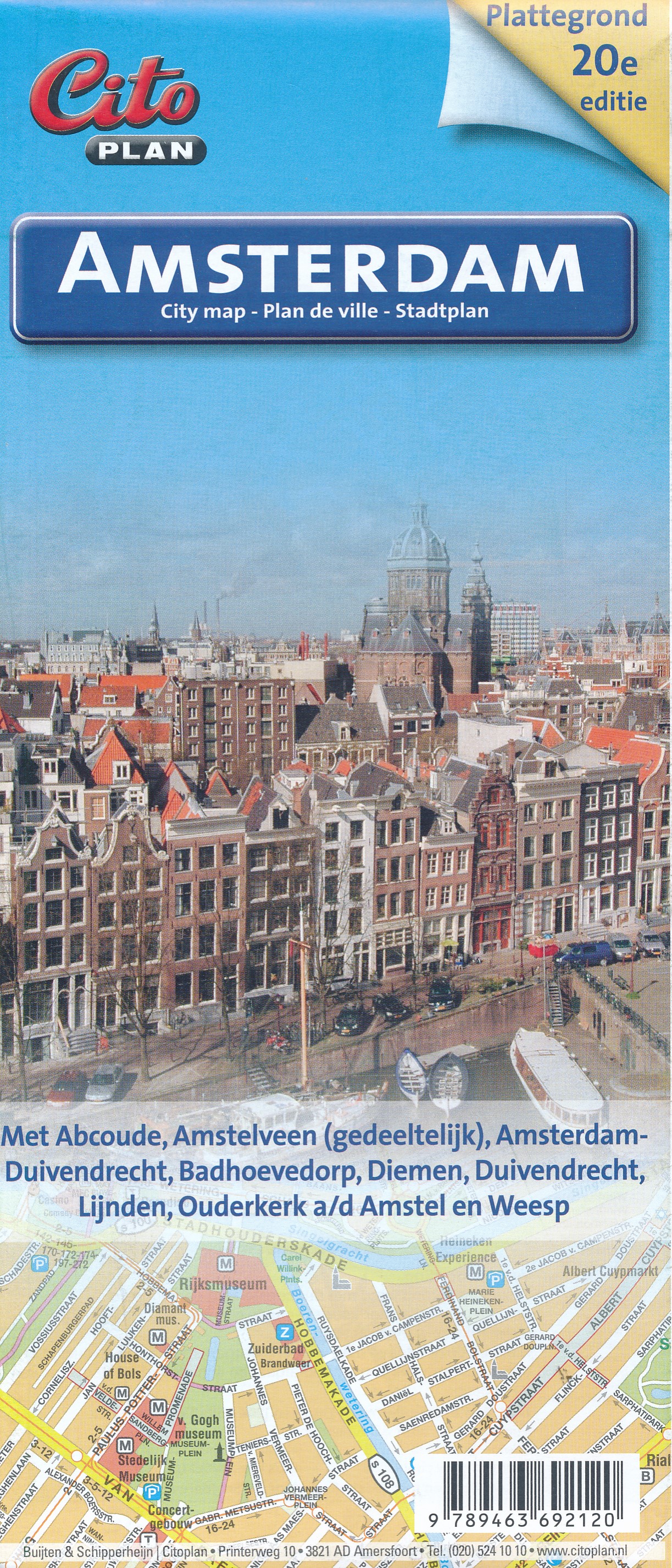 Online bestellen: Stadsplattegrond Citoplan Amsterdam | Buijten & Schipperheijn