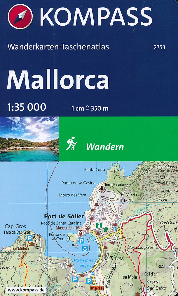 Online bestellen: Wegenatlas - Wandelkaart 2753 Mallorca | Kompass