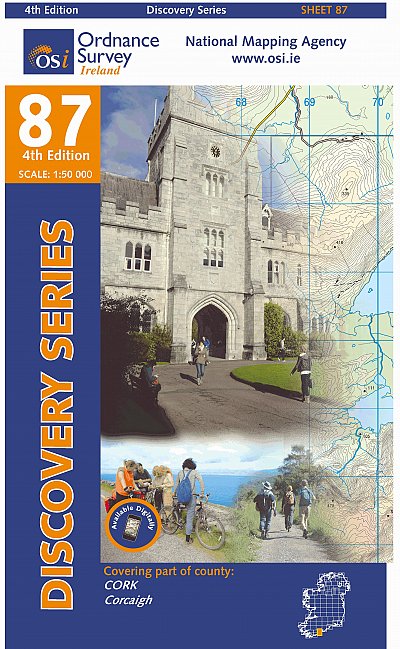 Online bestellen: Topografische kaart - Wandelkaart 87 Discovery Cork (Kinsale) | Ordnance Survey Ireland