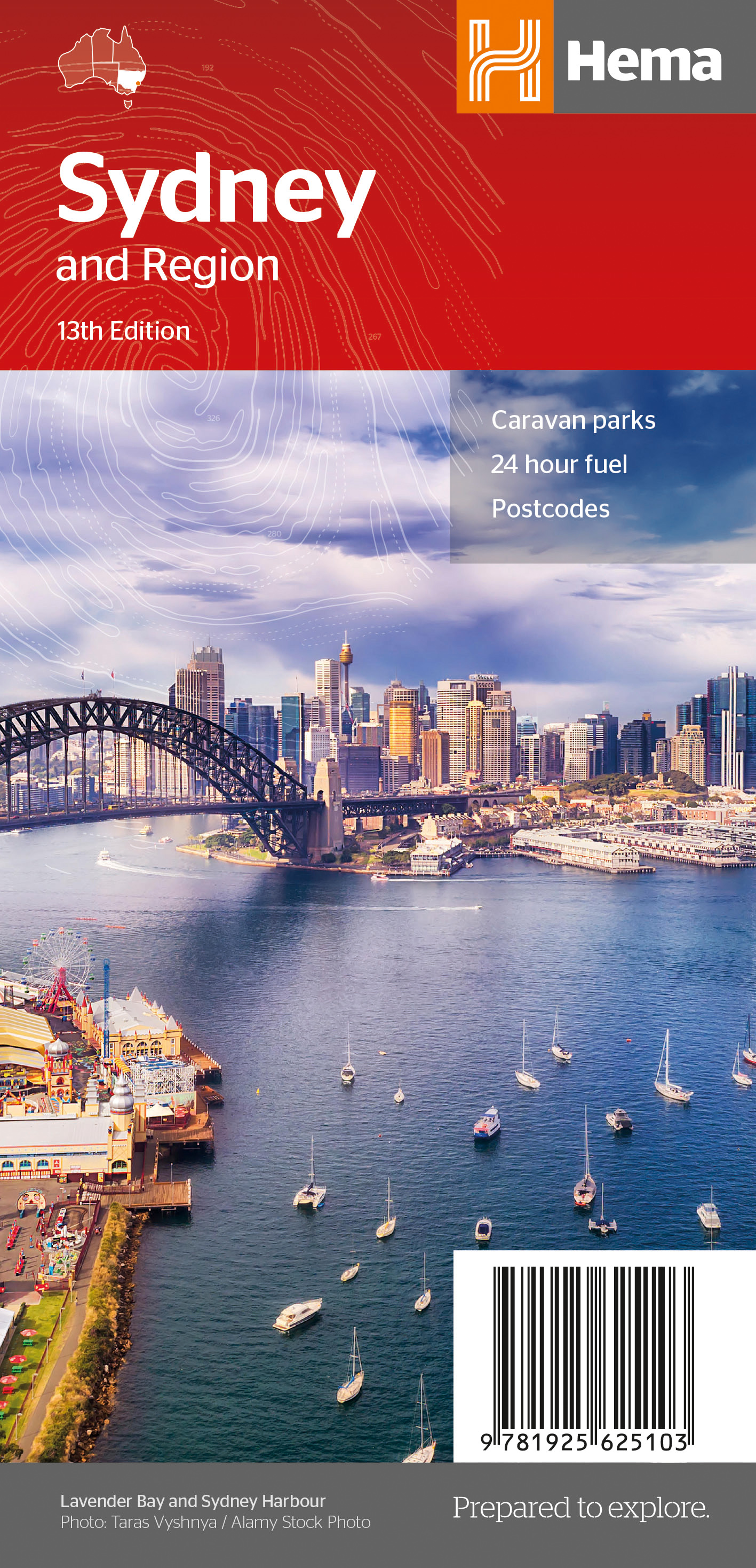 Wegenkaart – landkaart – Stadsplattegrond Sydney and Region | Hema Maps