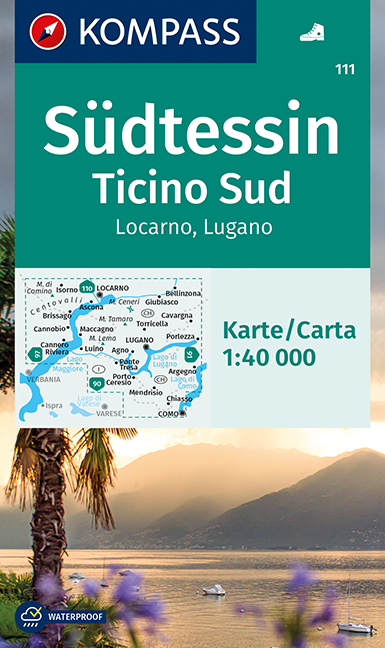 Online bestellen: Wandelkaart 111 Südtessin - Ticino Sud | Kompass