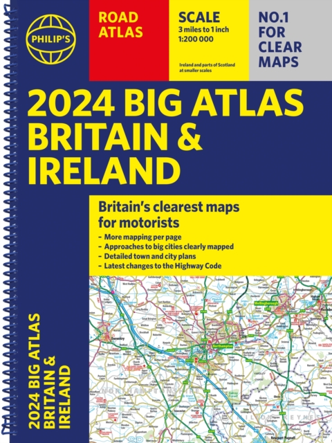 Online bestellen: Wegenatlas Big Atlas Britain & Ireland 2023 A3-Formaat | Philip's Maps