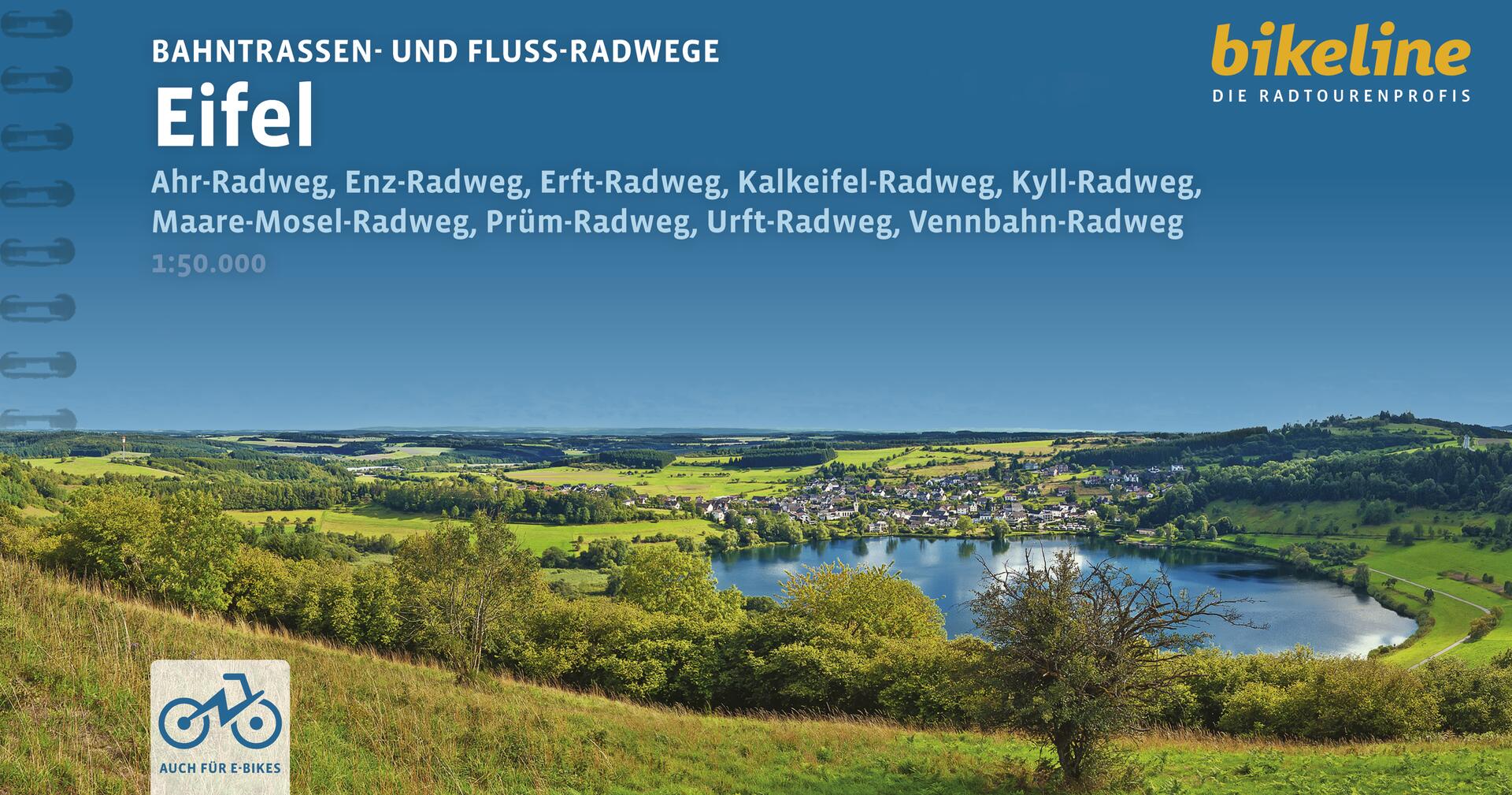Online bestellen: Fietsgids Bikeline Eifel, Bahntrassen- und Fluss-Radwege | Esterbauer
