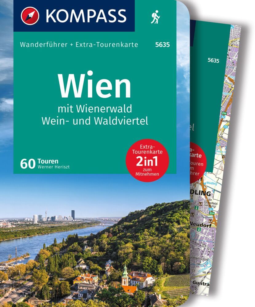 Wandelgids 5635 Wanderführer Wien mit Wienerwald | Kompass de zwerver