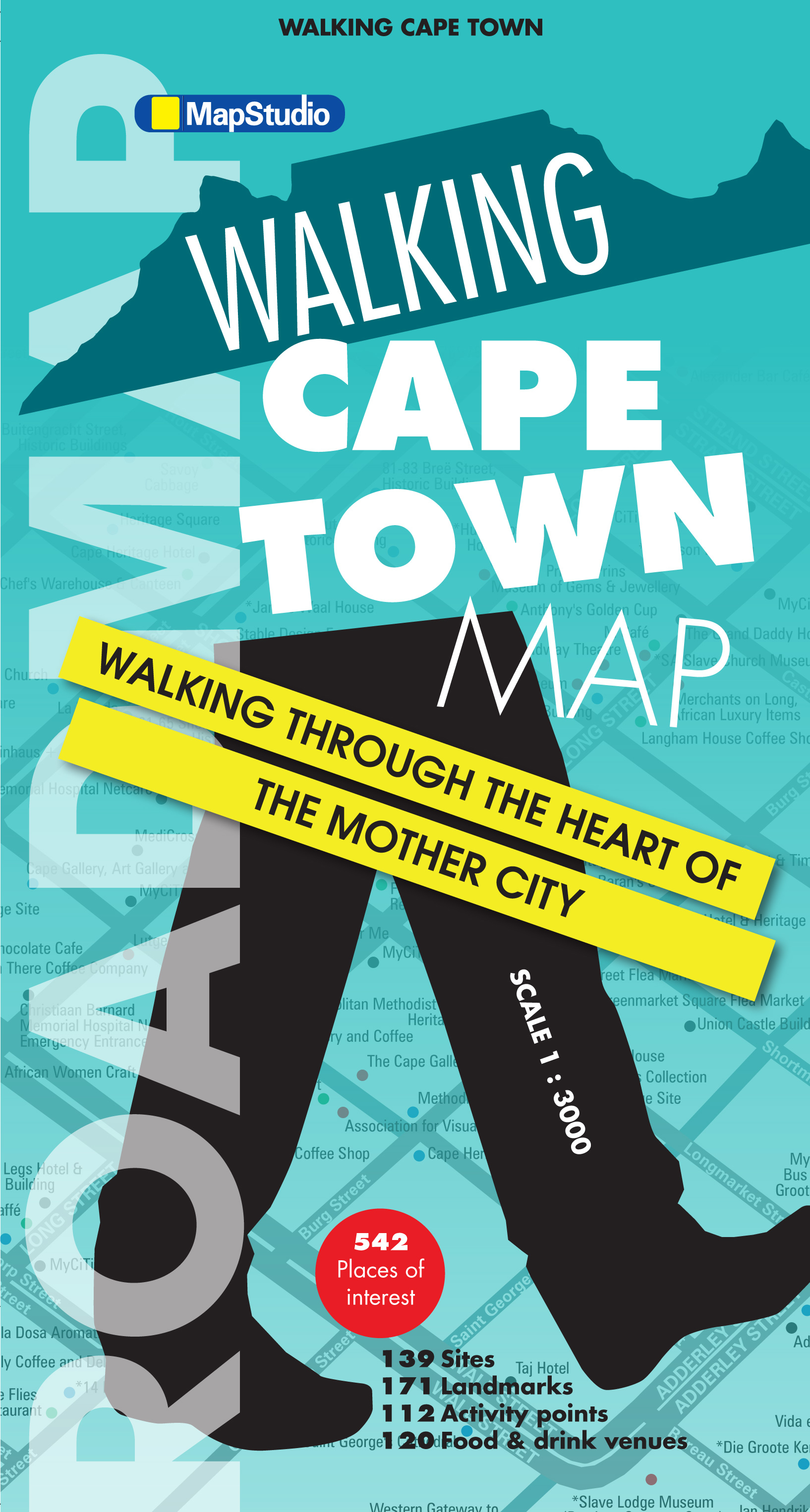 Online bestellen: Stadsplattegrond Walking Cape Town | MapStudio