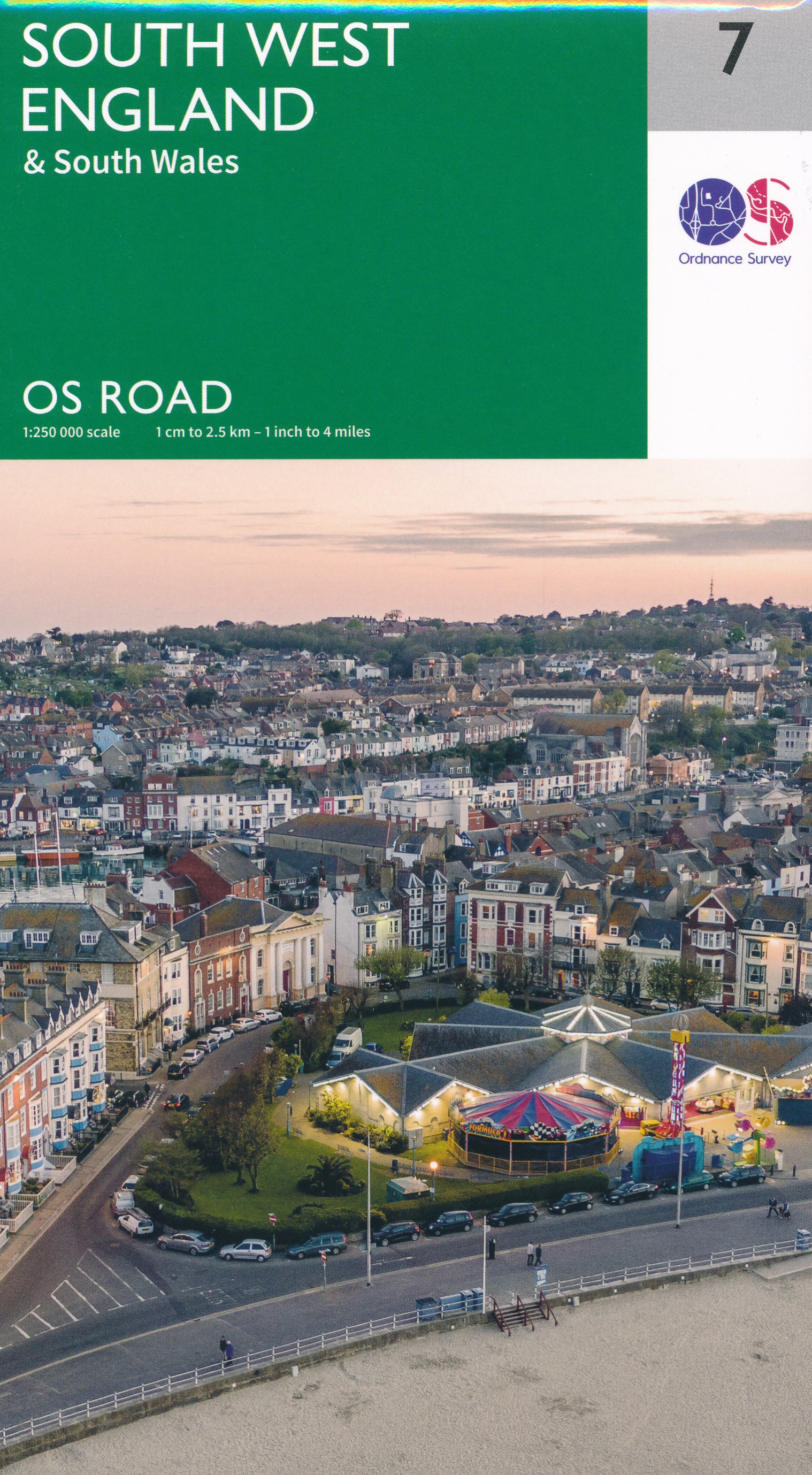 Online bestellen: Wegenkaart - landkaart 7 OS Road Map South West England & South Wales | Ordnance Survey