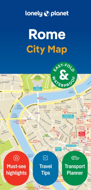 Online bestellen: Stadsplattegrond City map Rome | Lonely Planet
