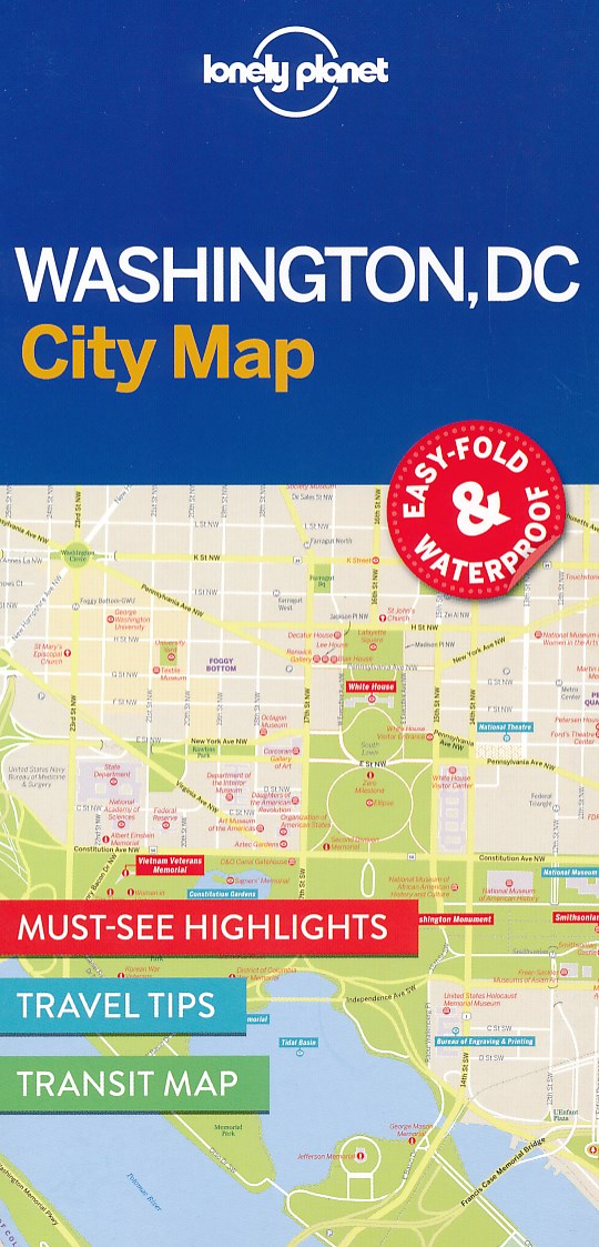Online bestellen: Stadsplattegrond City map Washington DC | Lonely Planet