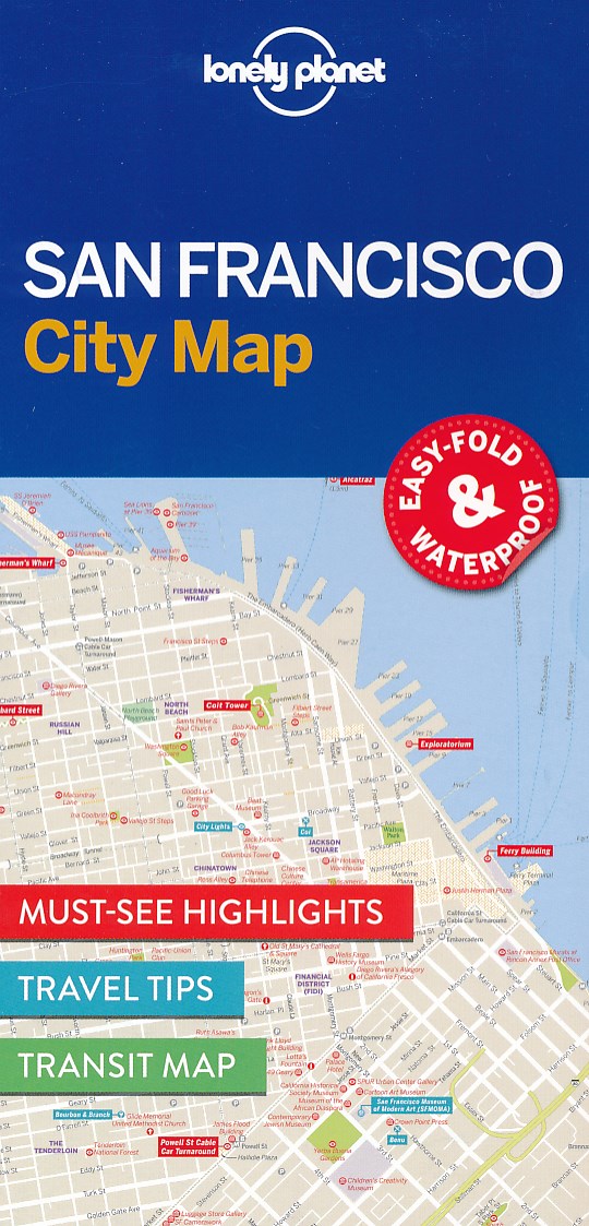 Online bestellen: Stadsplattegrond City map San Francisco | Lonely Planet