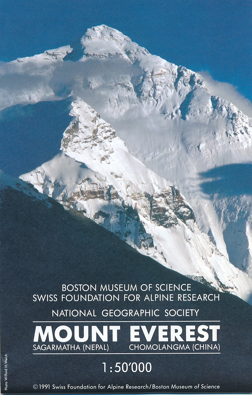 Online bestellen: Wandelkaart Mount Everest | Swisstopo