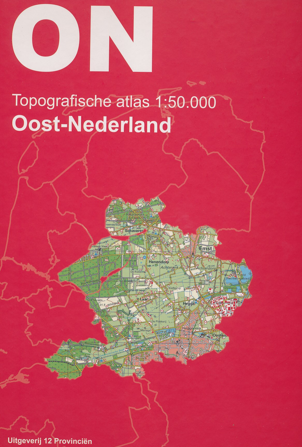 Online bestellen: Opruiming - Atlas Topografische Atlas Oost-Nederland | 12 Provinciën