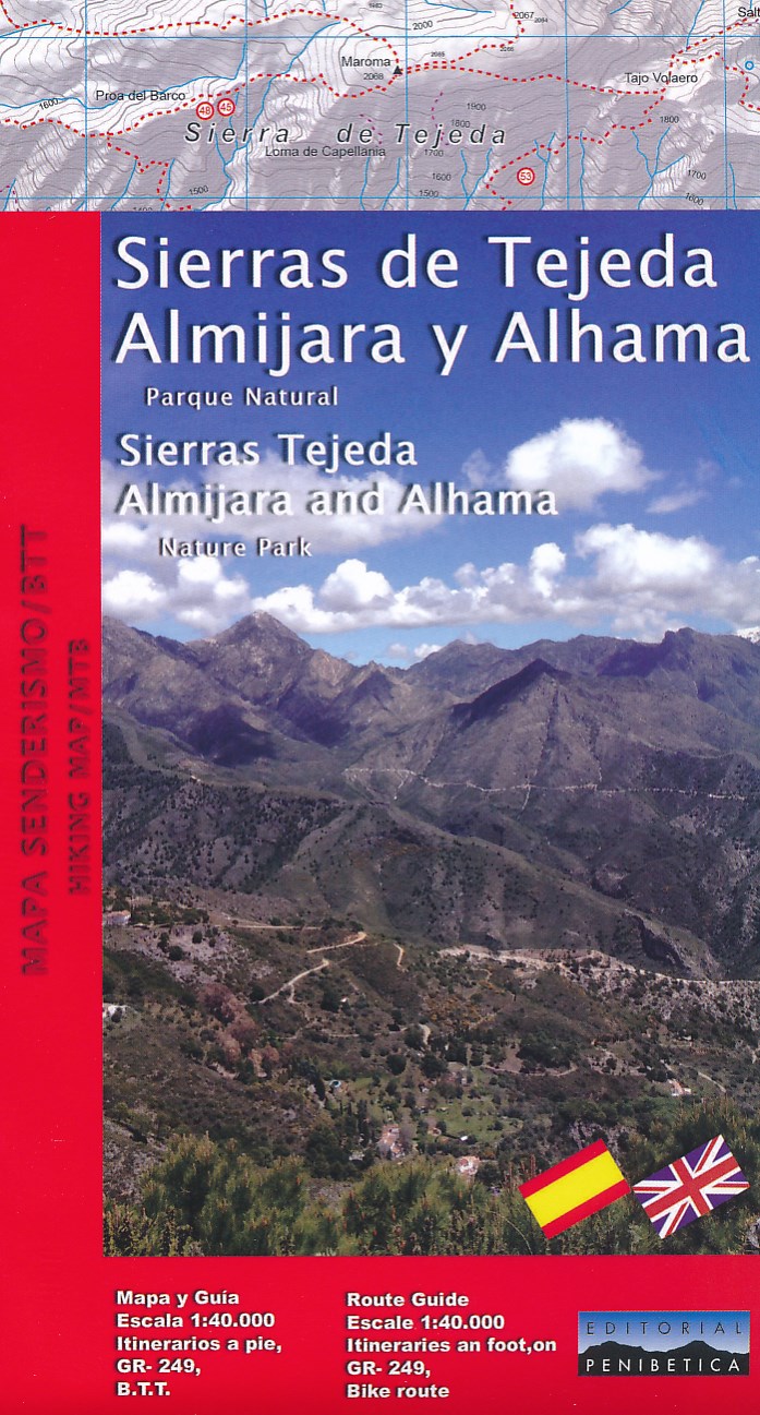 Online bestellen: Wandelkaart Sierras Tejeda, Almijara & Alhama | Editorial Penibetica