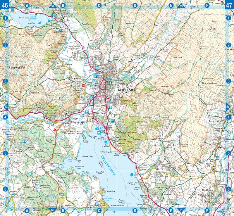 Wandelatlas Adventure Atlas Lake District Southern Fells | A-Z Map ...