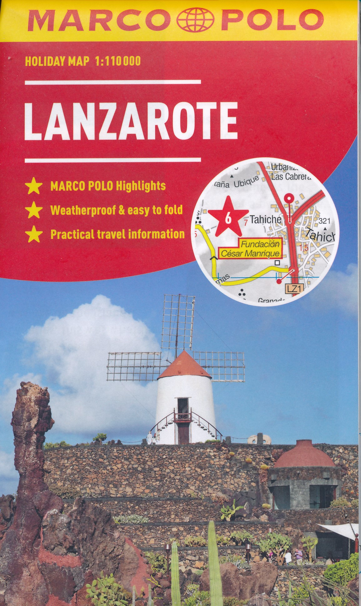 Online bestellen: Wegenkaart - landkaart Holiday Lanzarote | Marco Polo