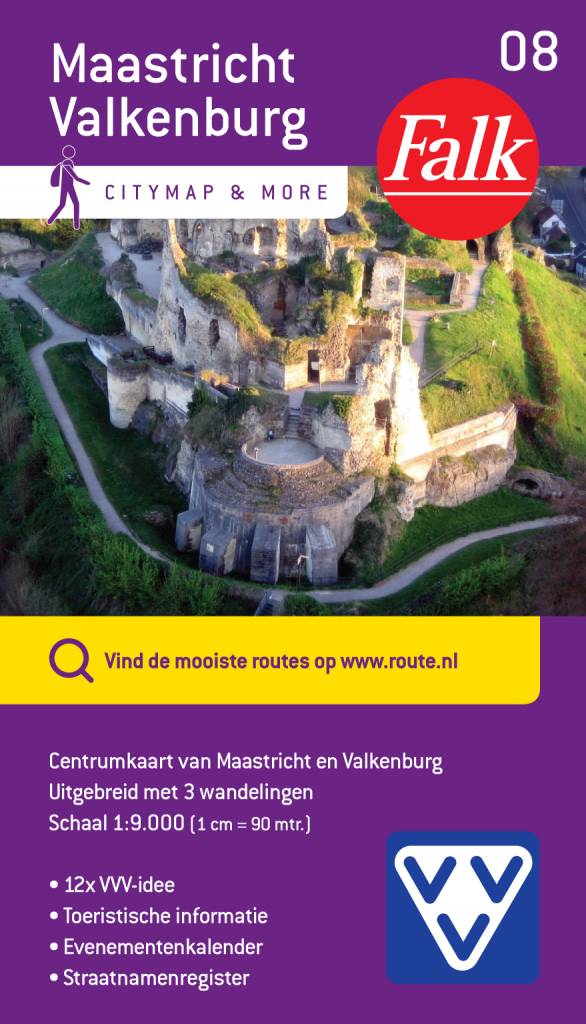 Online bestellen: Stadsplattegrond 08 Citymap & more Maastricht en Valkenburg | Falk
