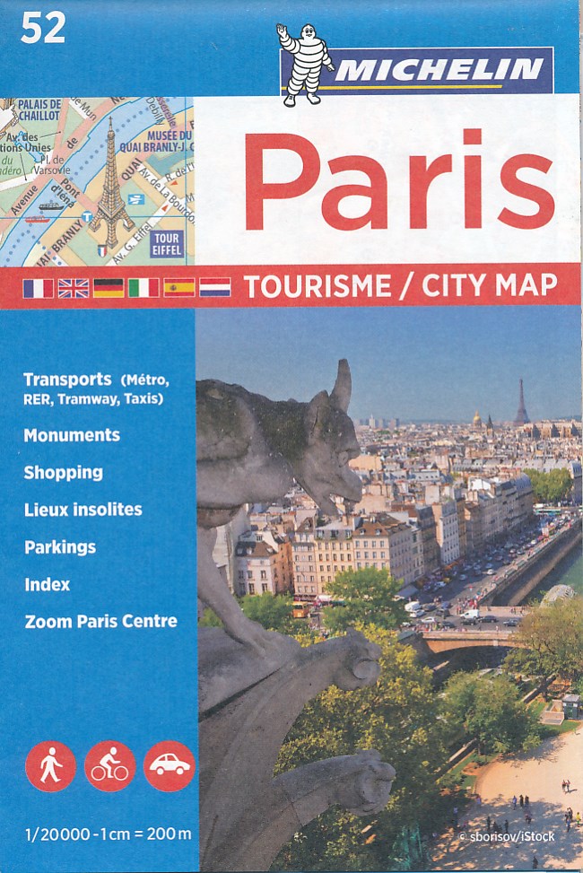 Online bestellen: Stadsplattegrond 52 Parijs - Paris city map | Michelin