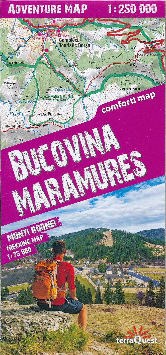 Online bestellen: Wegenkaart - landkaart Adventure map Bucovina - Maramures | TerraQuest