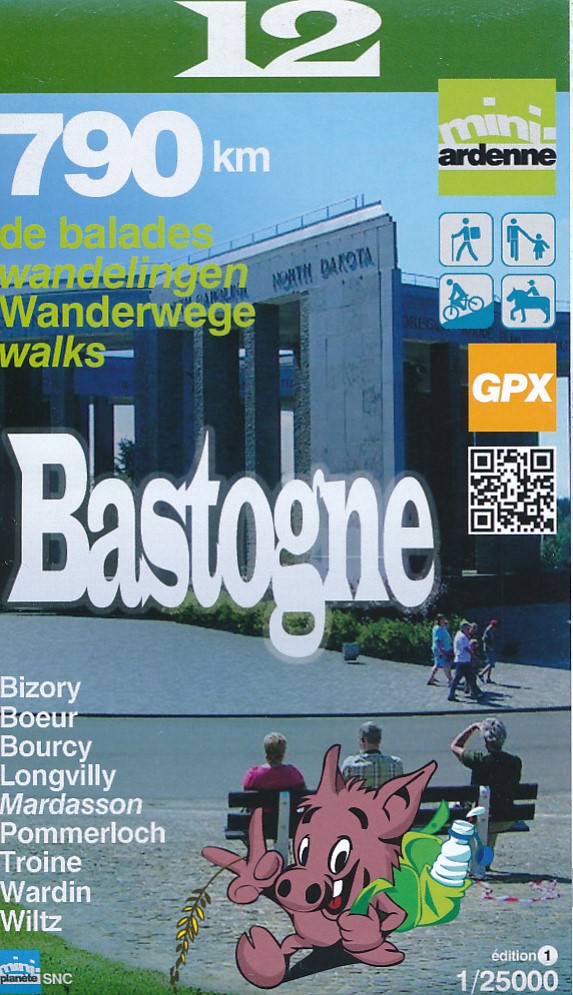 Online bestellen: Wandelkaart 12 Bastogne | Mini-Ardenne