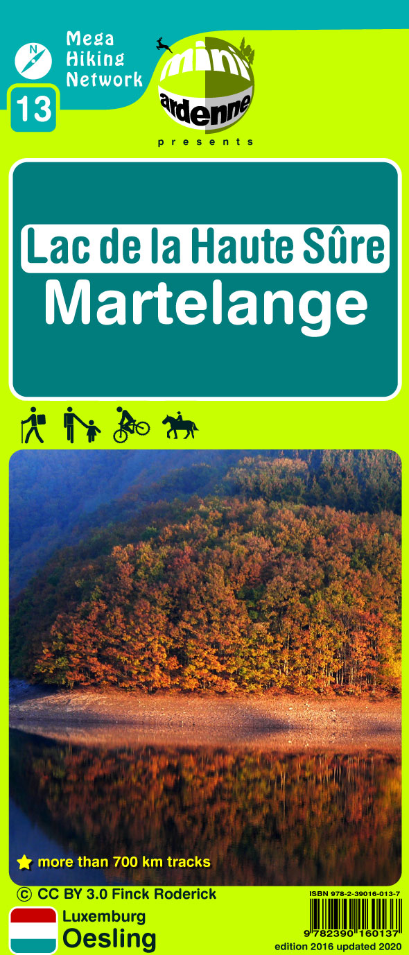 Online bestellen: Wandelkaart 13 Haute Sure - Martelange | Mini-Ardenne