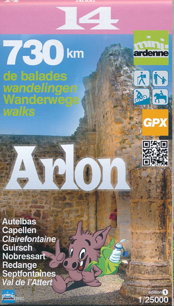 Online bestellen: Wandelkaart 14 Arlon | Mini-Ardenne