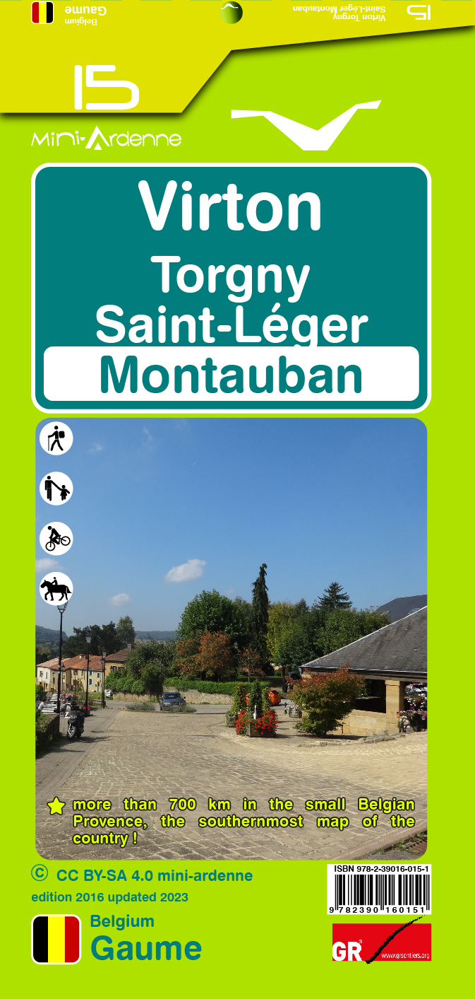 Online bestellen: Wandelkaart 15 Virton Torgny Saint-Léger Montauban | Mini-Ardenne