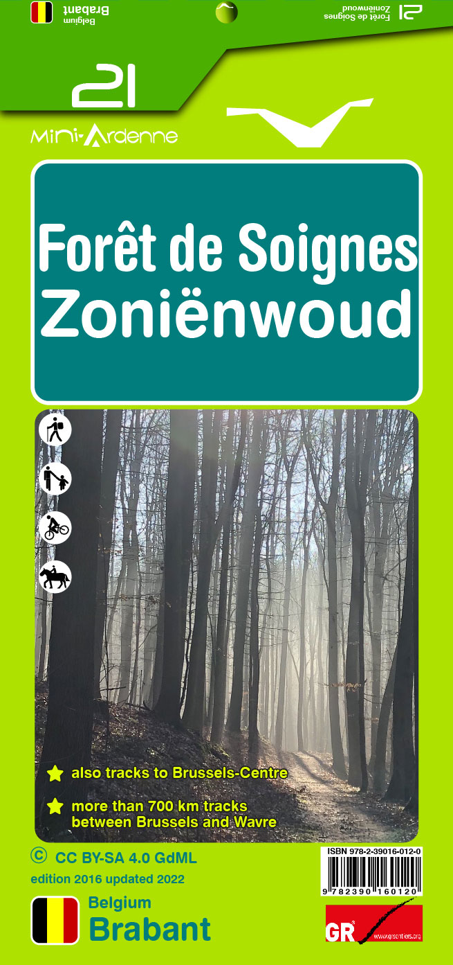 Online bestellen: Wandelkaart 21 Zonienwoud - Foret de Soignes | Mini-Ardenne
