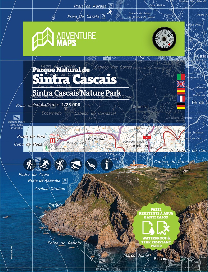 Online bestellen: Wandelkaart Parque Natural de Sintra Cascais | Adventure MAPS