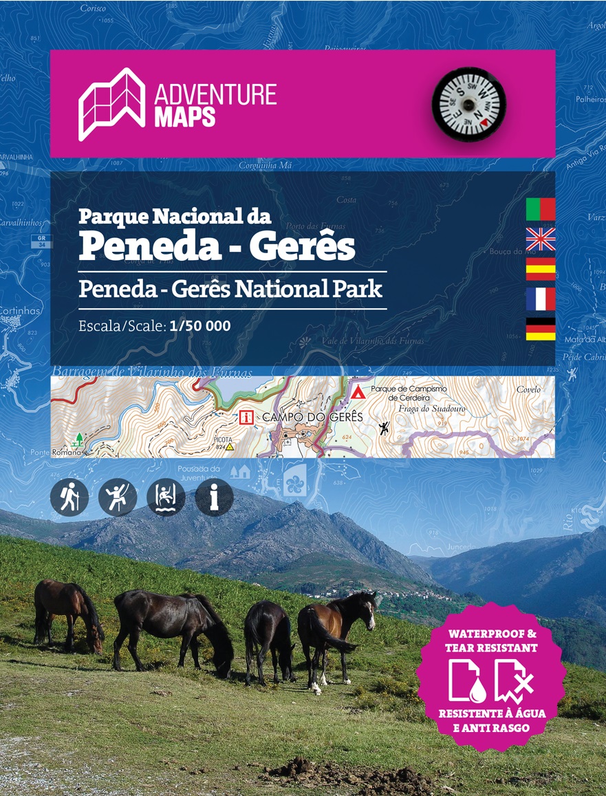 Online bestellen: Wandelkaart Parque Natural Peneda - Geres | Adventure MAPS