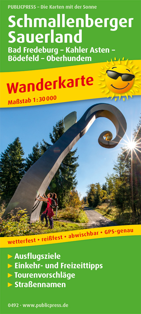 Online bestellen: Wandelkaart 492 Schmallenberger Sauerland | Publicpress