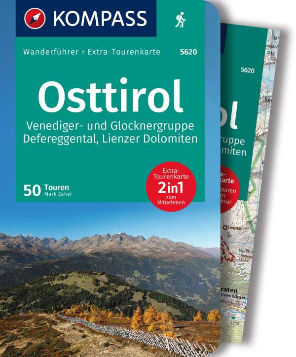 Online bestellen: Wandelgids 5620 Wanderführer Osttirol | Kompass