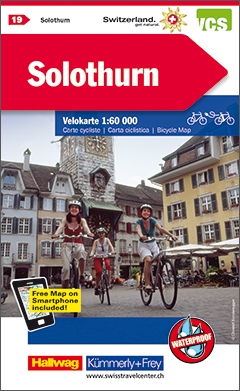 Online bestellen: Fietskaart 19 Solothurn | Kümmerly & Frey